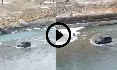 હિમાચલમાં ટ્રાફિકથી બચવા યુવકે નદીમાં ઉતારી thar જુઓ આ વાયરલ વિડીયો