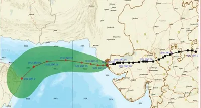 ગુજરાત ઉપરથી ઘાત ટળી  વાવાઝોડું ઓમાન તરફ ફંટાયું